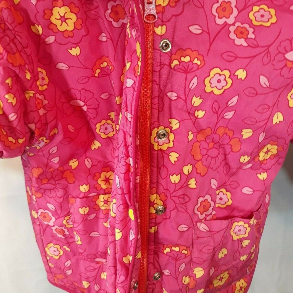NEW XL GIRLS GYMBOREE PINK FLORAL WINTER JACKET - Picture 4 of 11